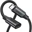 USB ადაპტერი UGREEN US372 (45191), 100W, Type-C Extension Cable, 1m, Black - Primestore.ge