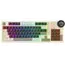 კლავიატურა Royal Kludge RK N99 RGB Mechanical Keyboard, Violet Switch, Hot Swappable, Wireless, USB, Bluetooth, 2.4GHz, Mocha Grey  - Primestore.ge