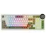 კლავიატურა Royal Kludge RK N99 RGB Mechanical Keyboard, Cream Switch, Hot Swappable, Wireless, USB, Bluetooth, 2.4GHz, Palm Green  - Primestore.ge