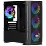 კომპიუტერის ქეისი 2E GAMING Computer case CALLEO (GB700) MiniT, Micro ATX,Mini ITX,2xUSB2.0,1xUSB3.0,4x120mm ARGB, TG (side panel), without PSU, black - Primestore.ge