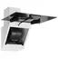 გამწოვი Ardesto Hood Inclined hood, 60cm, 900m3h, glass, 2х1W LED, button, white - Primestore.ge