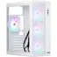 კომპიუტერის ქეისი  2E-V510W, PC case 2E GAMING Credo Plus V510W without PSU, 1xUSB3.0, 1х USB 2.0, 1xUSB Type-C, 4x120mm RGB Rainbow, VGA 310mm, TG Side Panel, ATX, white - Primestore.ge