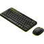 კლავიატურა და მაუსი LOGITECH MK240 Nano Wireless Combo - BLACK/CHARTREUSE - RUS , 2 image - Primestore.ge