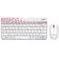 კლავიატურა და მაუსი LOGITECH MK240 Nano Wireless Combo - WHITE/VIVID RED - RUS  - Primestore.ge