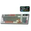 კლავიატურა Royal Kludge RK S98 RGB Mechanical Keyboard, Brown switch, Smart Display, Hot Swappable, Type-C wired, Bluetooth 5.0, 2.4GHz, Camping - Primestore.ge