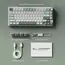 კლავიატურა Royal Kludge RK R75 RGB Mechanical Keyboard, K silver switch, Hot Swappable, Type-C wired, Sky Cyan - Primestore.ge