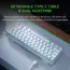 კლავიატურა Razer Keyboard Huntsman Mini Mercury Ed. RGB 61key Red Switch USB EN White - Primestore.ge
