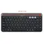 კლავიატურა 2E Keyboard membrane KS250 84key, WL/BT, EN/UK, black-grey - Primestore.ge