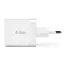 ადაპტერი TTEC SMARTCHARGER DUO PD 45W TRAVEL FAST CHARGER USB-C+USB-A WHITE - Primestore.ge