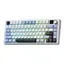 კლავიატურა AULA F75MAX Gasket Wireless Mechanical Keyboard Glacier Blue/White/Purple (Reaper Switch) - Primestore.ge