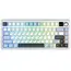 კლავიატურა AULA F75MAX Gasket Wireless Mechanical Keyboard Glacier Blue/White/Purple (Reaper Switch) - Primestore.ge