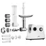 ხორცსაკეპი მანქანა Ardesto meat grinder, 1600W, 1.6kg/min, 3 cutting plates, sausages nozzle, 3 vegetable slicer, plastik, black-silver - Primestore.ge