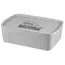 სათავსო ყუთი Ardesto Storage box with lid 45.5х31х14cm, 13l, plastic PP, grey - Primestore.ge