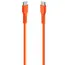 კაბელი TTEC USB-C - USB-C 60W PD/QC FAST CHARGING/DATA CABLE, 120CM, NEON ORANGE - Primestore.ge