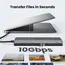 USB-C ჰაბი UGREEN CM639 (45520), Type-C, USB-A, HDMI, VGA, RJ45, SD/TF, 3.5MM, PD, 11-in-1 USB-C Hub, Grey - Primestore.ge