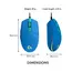 მაუსი LOGITECH G203 LIGHTSYNC Corded Gaming Mouse - BLUE - USB - Primestore.ge