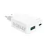 ადაპტერი Celly SLIM TRAVEL CHARGER  1 PORT USB-C + 1 PORT USB- A 45W - Primestore.ge