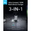 ადაპტერი Anker Prime Charger (100W, 3 Ports, GaNPrime) (3) - EU/ES/FR/ES 1 - Primestore.ge
