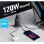 სწრაფი დამტენი Anker 737 Charger(GaNPrime 120W) (3) - EU/ES/FR/ES Black 3 - Primestore.ge