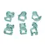 გამოსაცხობი ფორმა ARDESTO Animals Biscuit Moulds 6 pcs, tiffany blue , 2 image - Primestore.ge