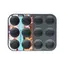 მაფინების საცხობი ფორმა 12 cup muffin pan Ardesto Tasty baking, 35x26.5x3cm, carbon steel , 3 image - Primestore.ge