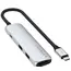 USB ჰაბი SATECHI 4-in-1 USB-C Slim Multiport Adapter 4K (Silver) - Primestore.ge