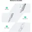 USB კაბელი UGREEN US288 (60133), USB-A 2.0 to Type-C Cable Nickel Plating Aluminum Braid, 2m, White - Primestore.ge