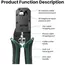 ჯეკმეიკერი UGREEN NW304 (35971), Crimping Tool, Black/Green - Primestore.ge