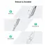 კაბელი Ugreen USB-A 2.0 to USB-C Cable  2m White/60133 - Primestore.ge