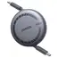 USB კაბელი UGREEN L531 (65905), 100W, Type-C to Type-C PD Fast Charging Retractable Cable, 1m, Grey/Black - Primestore.ge
