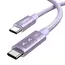 USB კაბელი UGREEN Uno L509 (65216), 100W, Type-C to Type-C Fast Charging Cable, 2M, Purple - Primestore.ge