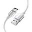 USB კაბელი UGREEN US288 (60131), USB-A 2.0 to Type-C Cable Nickel Plating Aluminum Braid, 1m, White - Primestore.ge