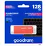 USB ფლეშ მეხსიერება Flash Goodram 128GB UME3 ORANGE USB 3.2 Gen 1 - Primestore.ge
