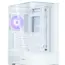 კომპიუტერის ქეისი Zalman PC case P40 Prism without PSU, 2xUSB3.0, 1xUSBType-C, 1x120mm ARGB, VGA 420мм, LCS ready, TG 3x Panels, ATX, white - Primestore.ge