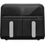 აეროგრილი Amica 2400W, bowl 2*4.0L, touch control, 8 auto. programs, plastic, black - Primestore.ge
