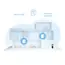 როუტერი TP-link Deco X10(2-pack) AX1500 Whole Home Mesh Wi-Fi 6 System - Primestore.ge