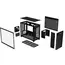 კომპიუტერის ქეისი ASUS Prime AP201 Tempered Glass MicroATX Case Black - Primestore.ge
