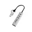USB ჰაბი Logilink UA0445 USB 3.0 Hub 3xUSB-A SD/microSD Slot 5Gbps Silver - Primestore.ge