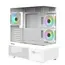 კომპიუტერის ქეისი Zalman PC case Chronix V2 without PSU, 1xUSB3.0, 1xUSB2.0, 1x Type C, 2x120mm ARGB Reverse,  4x120mm ARGB, VGA 410mm, LCS ready, TG Side/Front Panel, ATX, white - Primestore.ge