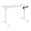 კომპიუტერის მაგიდა 2E Computer Desk CE120W, height 72-120cm, electric motor, tabletop 120 60cm (white), metal base (white) - Primestore.ge