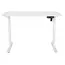 კომპიუტერის მაგიდა 2E Computer Desk CE120W, height 72-120cm, electric motor, tabletop 120 60cm (white), metal base (white) - Primestore.ge
