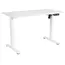 კომპიუტერის მაგიდა 2E Computer Desk CE120W, height 72-120cm, electric motor, tabletop 120 60cm (white), metal base (white) - Primestore.ge