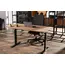 კომპიუტერის მაგიდა 2E Computer Desk CE150WOLD, height 62-128cm, electric motor, tabletop 150 75cm (aged wood), metal base (black) - Primestore.ge