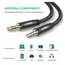 გადამყვანი Ugreen 3.5mm Male to 3.5mm Male 1m Black/50361 - Primestore.ge