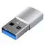 ადაპტერი SATECHI Type-A to Type-C Adapter -Silver - Primestore.ge