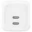 ადაპტერი BELKIN 67w Dual USB-C PD wall Charger with PPS, White - Primestore.ge