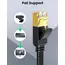 ქსელი კაბელი UGREEN NW106 (11263), CAT7 Patch Cord LAN Cable, 5m, Black - Primestore.ge