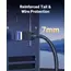 ქსელის კაბელი UGREEN NW153 (30799), CAT8 Patch Cord LAN Cable, 15m, Black - Primestore.ge