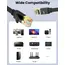 ქსელი კაბელი UGREEN NW106 (11263), CAT7 Patch Cord LAN Cable, 5m, Black - Primestore.ge