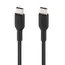კაბელი Belkin сable USB-C > USB-C charge/data, 1m, 60W, Type-C, BRAIDED, black - Primestore.ge